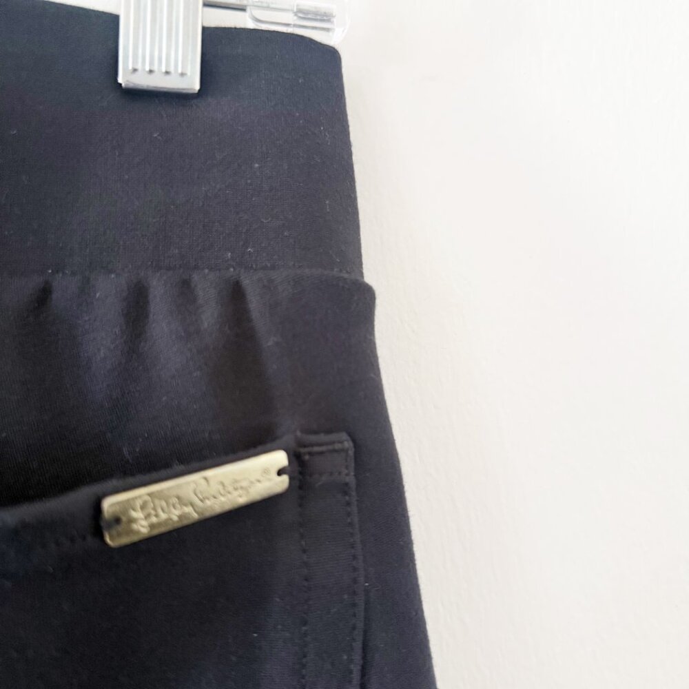 Lilly Pulitzer Mia Crop Flare Ponte Pant in Onyx Black Size Small (S) - Picture 5 of 5